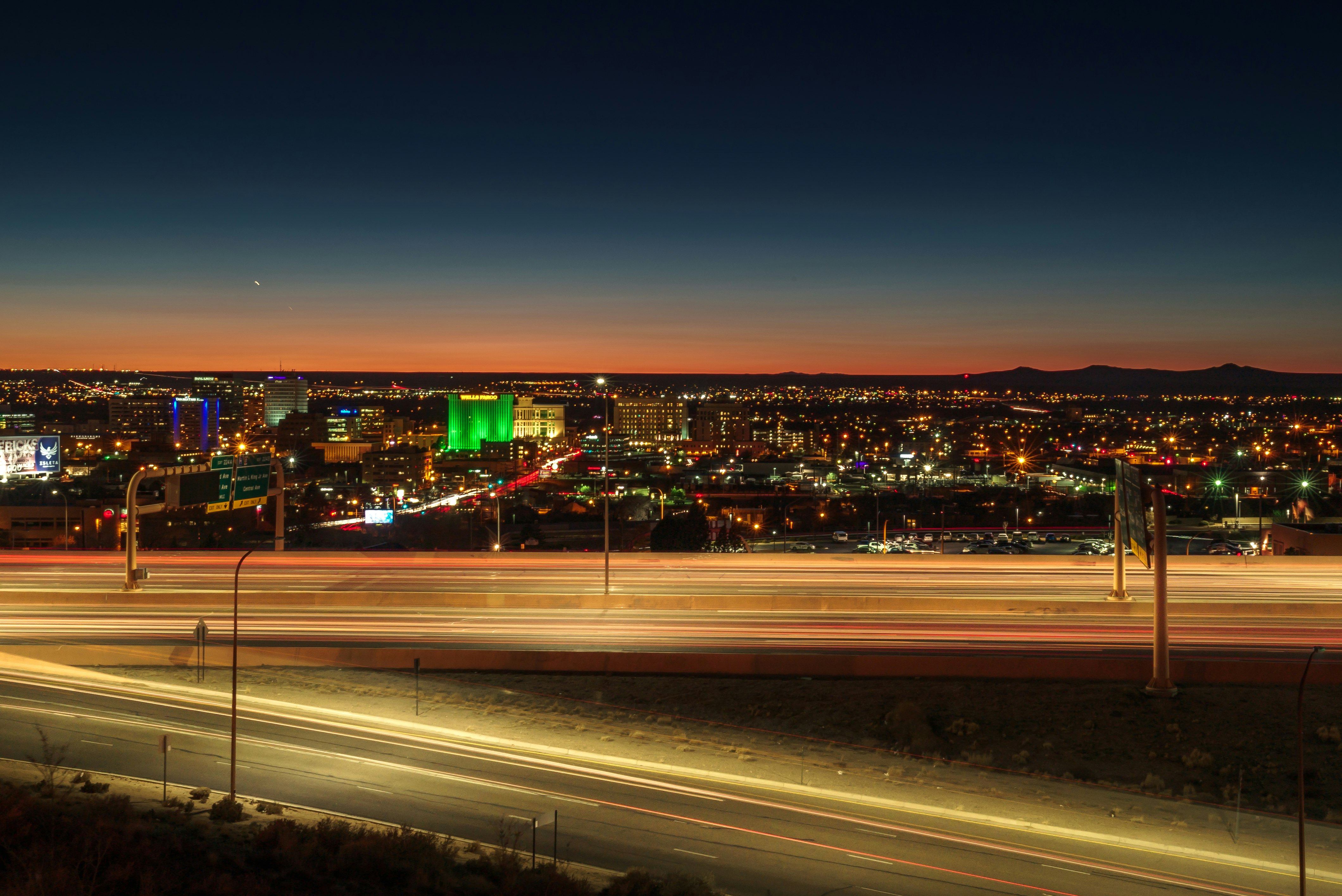 city during night